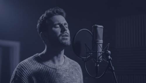 Willy Denzey au studio d'enregistrement SAVIPROD